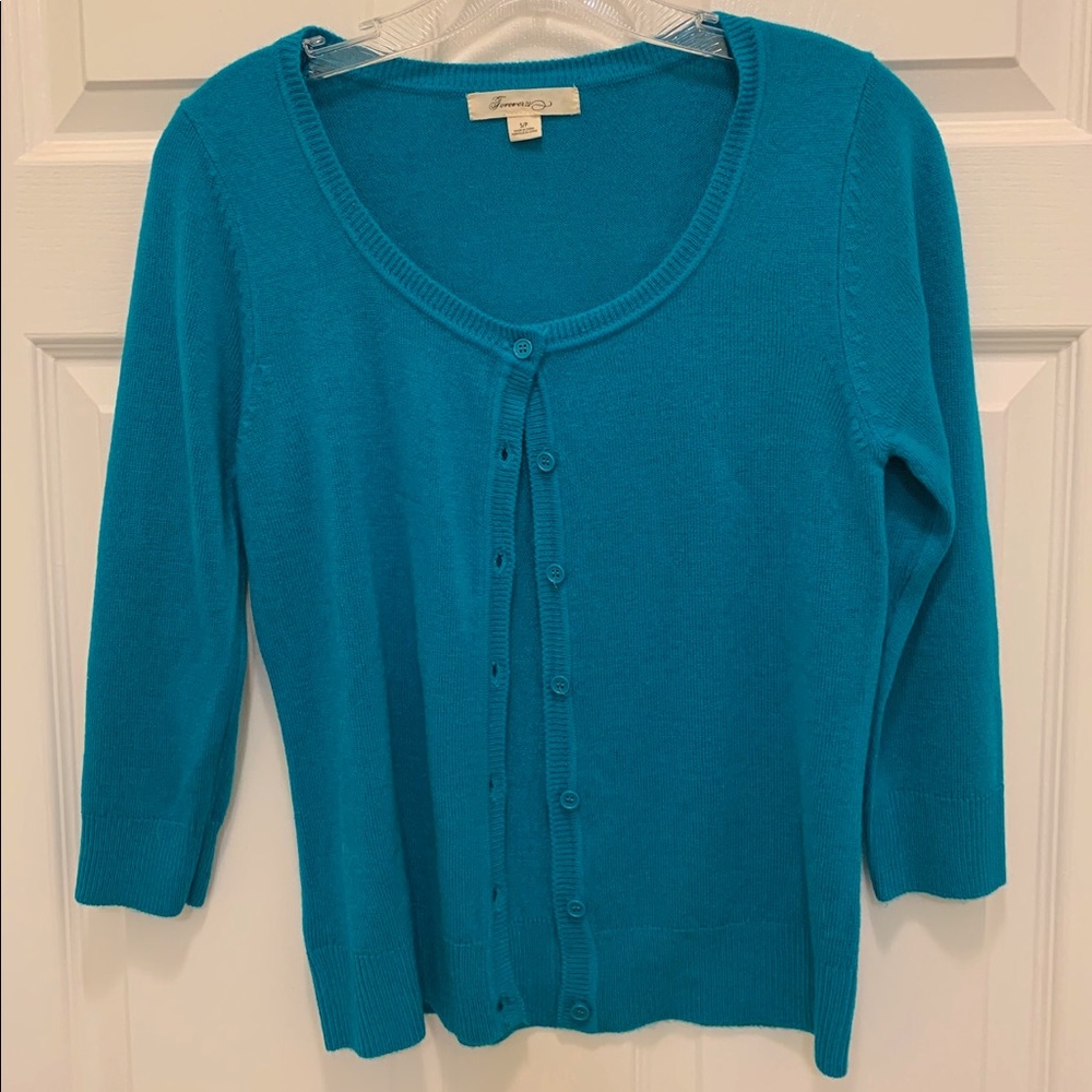 Cardigan with 3/4 sleeve